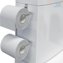 Suporte para Papel Higiênico Duplo de Caixa Acoplada (Cromado)