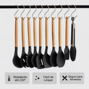 Kit de Utensílios de Cozinha em Silicone com Suporte – Completo e Multifuncional